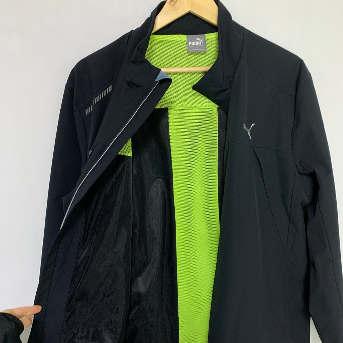 푸마 퓨마 블랙 바람막이 자켓 빈티지 스포츠웨어 XL 상품이미지4