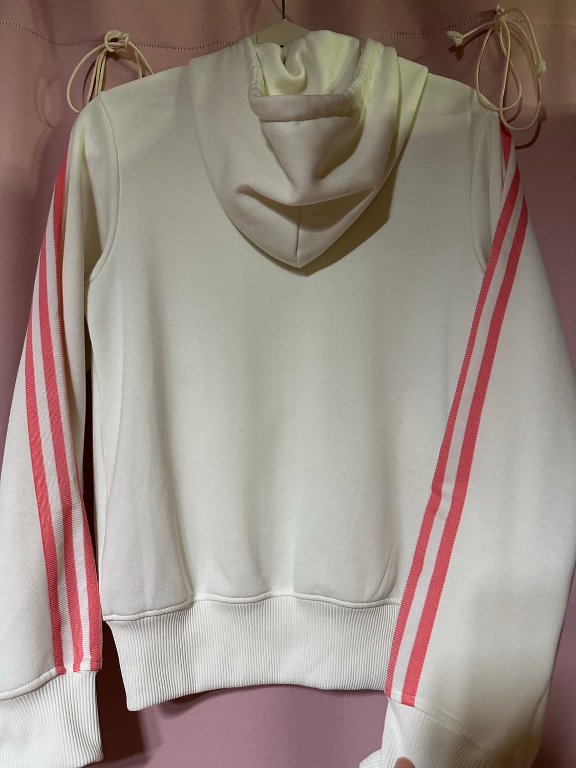 아디다스 흰핑 후드집업 아디다스대장 화이트 핑크 불꽃 파이어버드 져지 상품이미지3