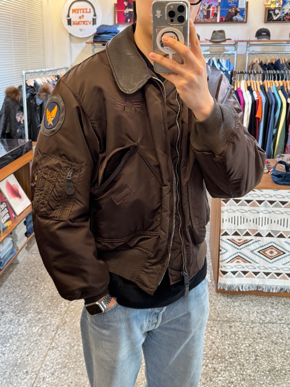 90s 알파 인더스트리 군납 플라이트 자켓(O28) 상품이미지6