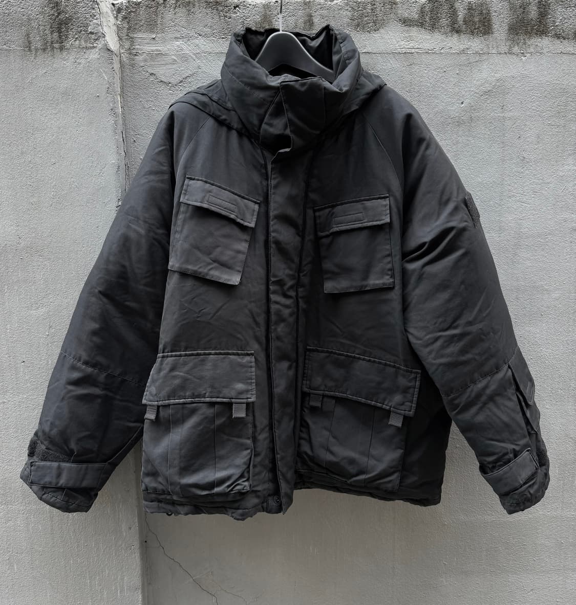 ppfm 밀리터리 비대칭 포켓 다운 패딩 자켓 상품이미지2