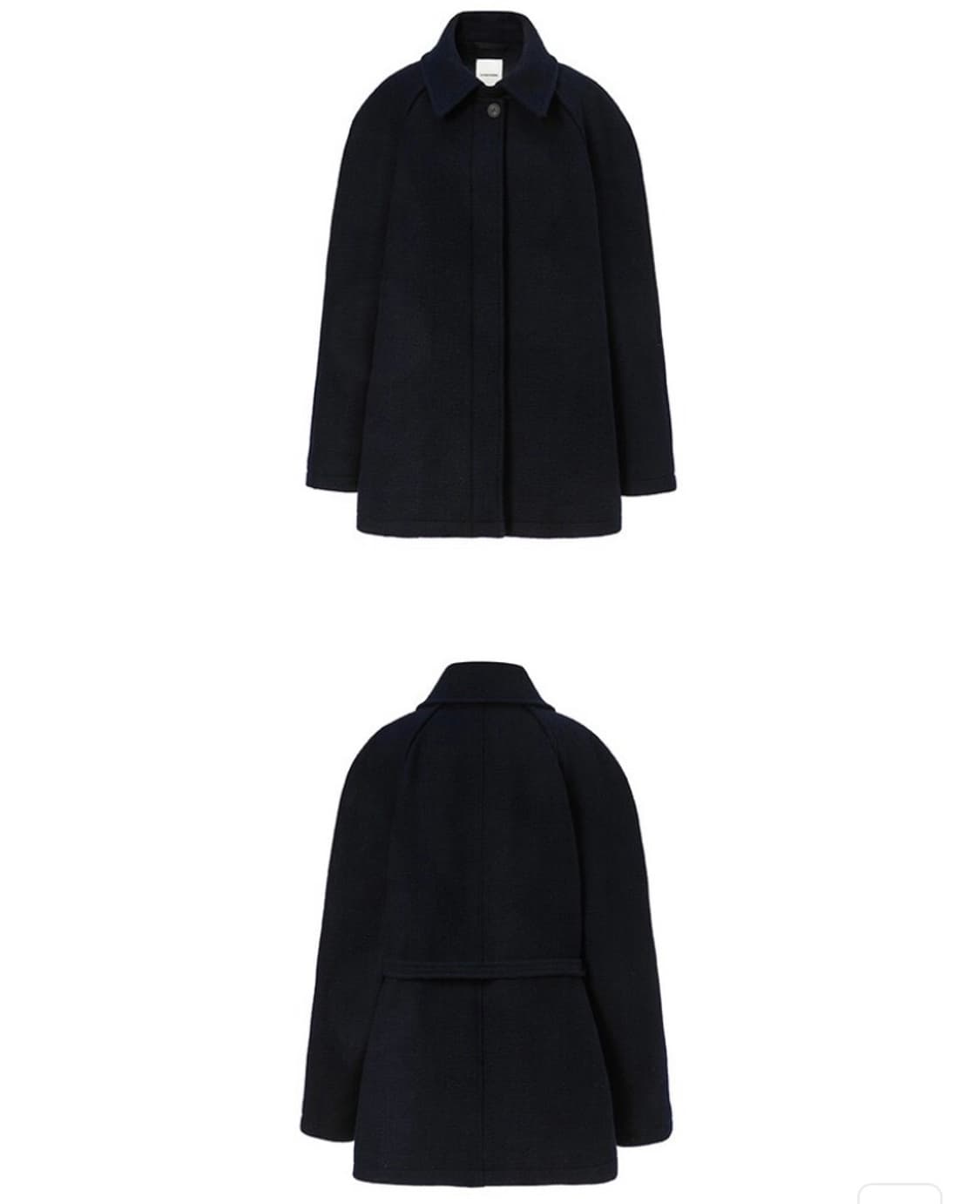 Le17september 르셉템버 레글런 슬리브 하프코트 네이비 36 상품이미지4