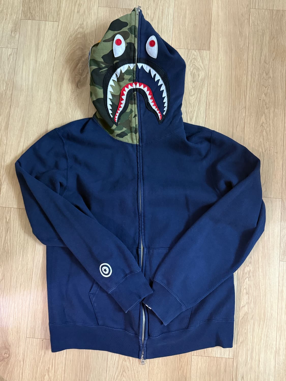 정품 베이프 후드집업 XL 상품이미지1