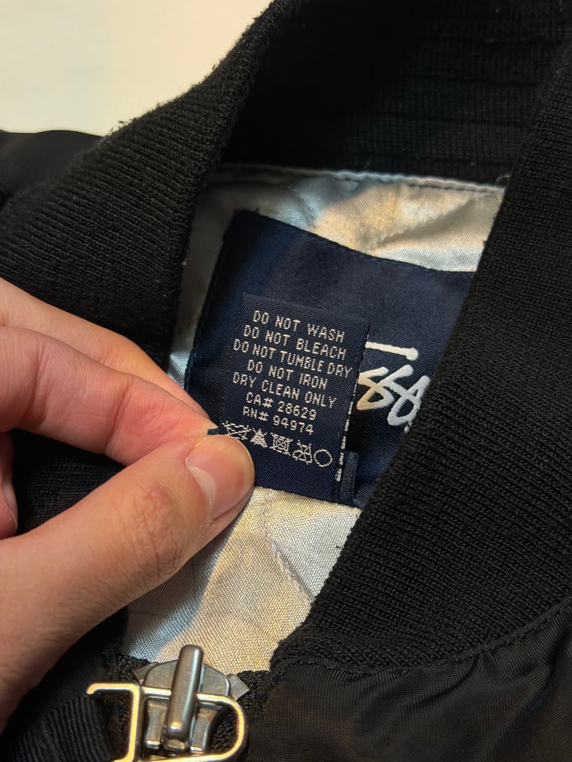 00s 스투시 아카이브 MA-1 플라이트 봄버자켓 블랙 상품이미지7