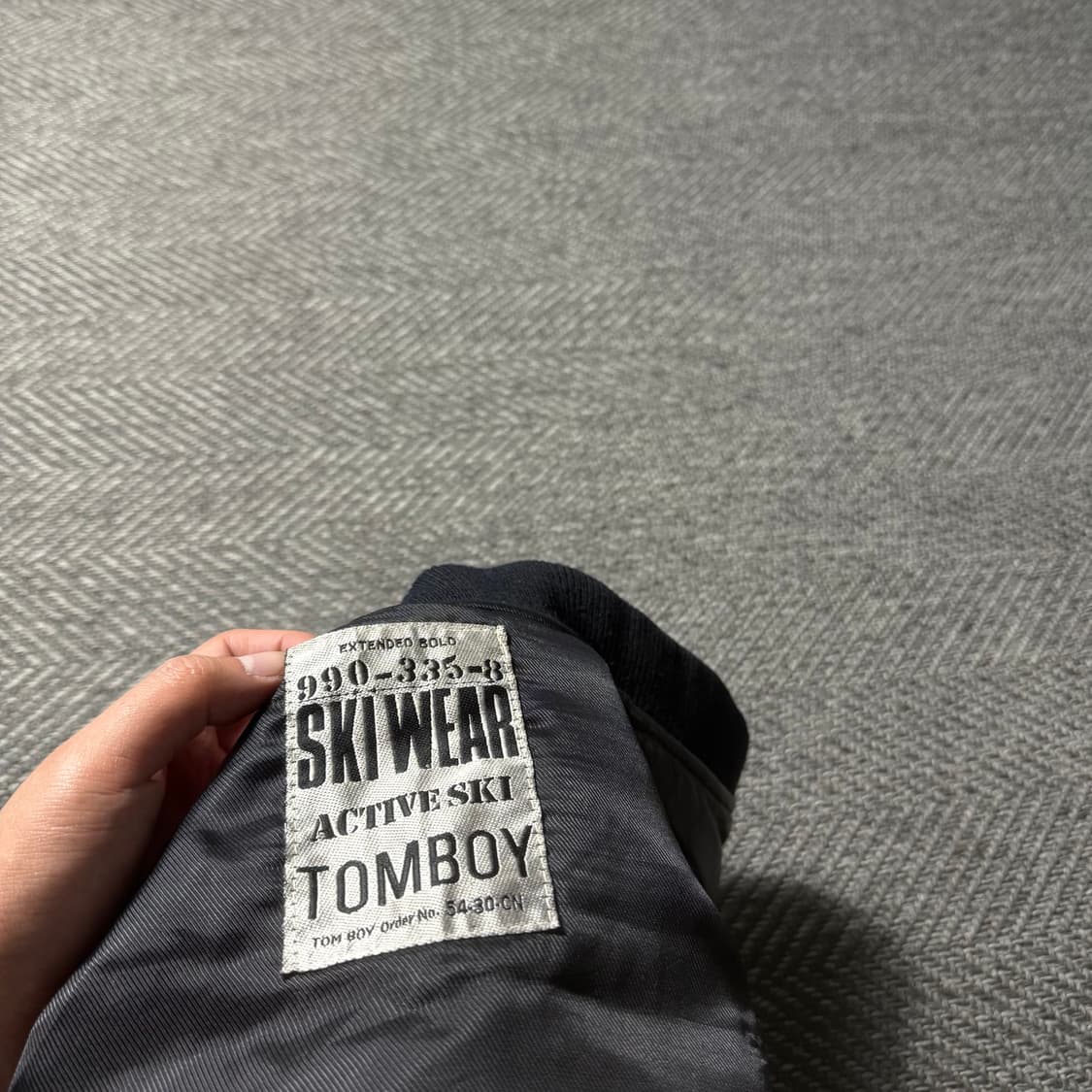 90s TOMBOY 톰보이 스펠아웃 가죽 조끼 자켓 상품이미지4