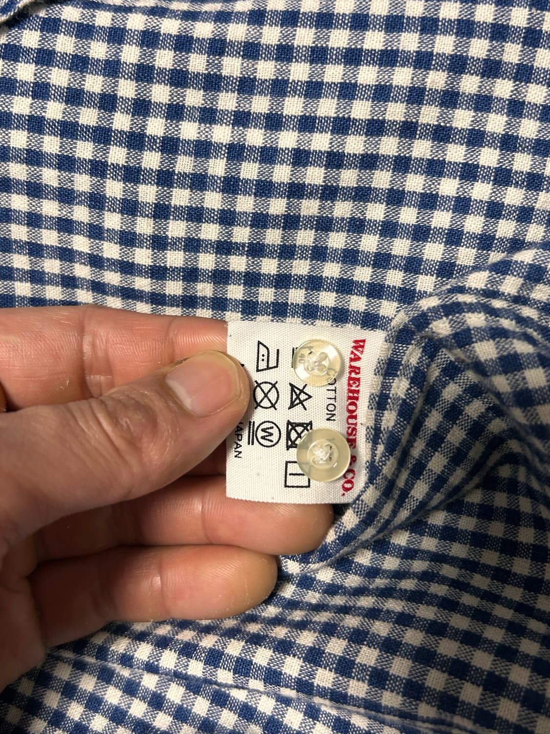 웨어하우스 깅엄셔츠42사이즈 상품이미지3