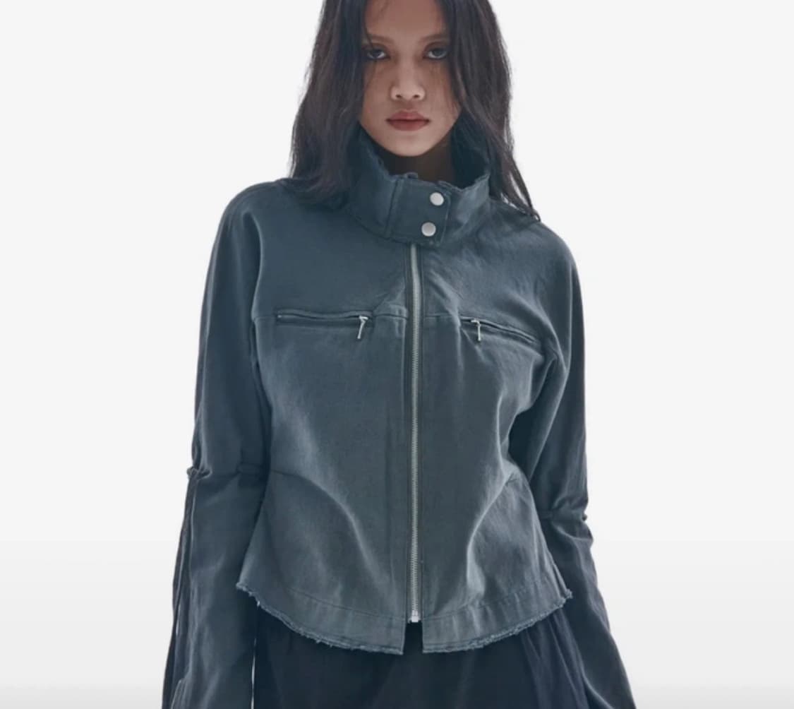 플레이스 스튜디오 데미지 빈티지 워싱 스트링 라인 자켓 상품이미지6