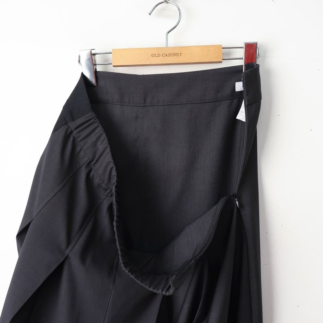 28/피플오브더월드 헤링본 콤비 플리츠스커트 상품이미지7