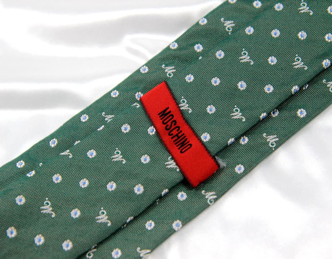 모스키노 8cm 미사용 S등급 신형 남자 명품 넥타이 상품이미지3