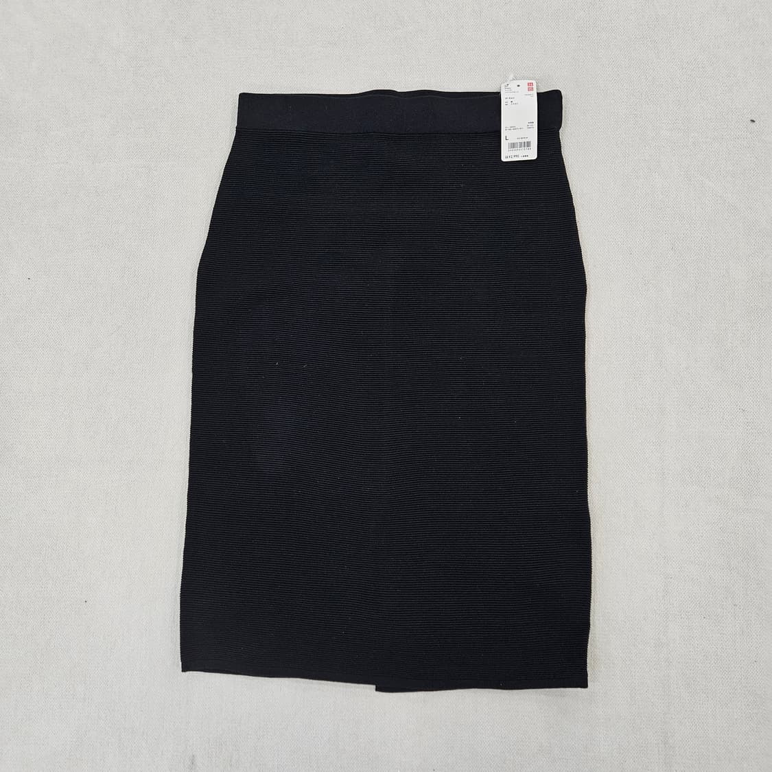 [L] 새상품 유니클로 골지 니트 펜슬미디 스커트 0114YH1 상품이미지2