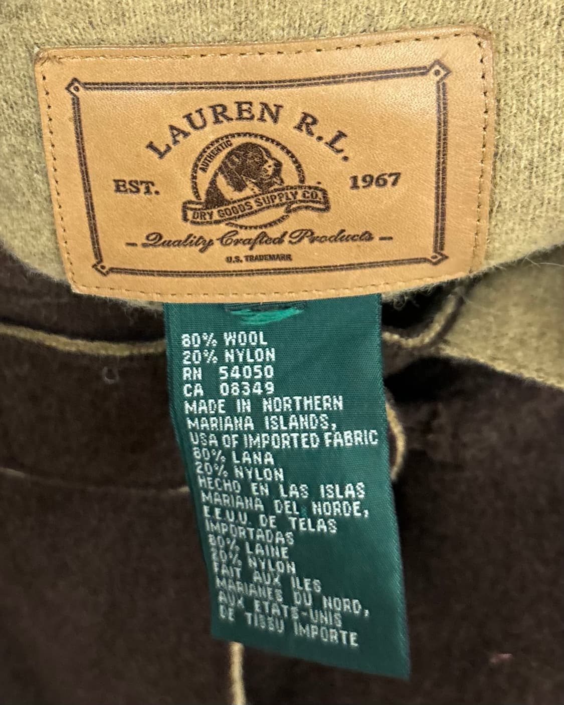 로렌 랄프 로렌 브라운 펠트 울 혼방 후드 더플 코트 상품이미지7