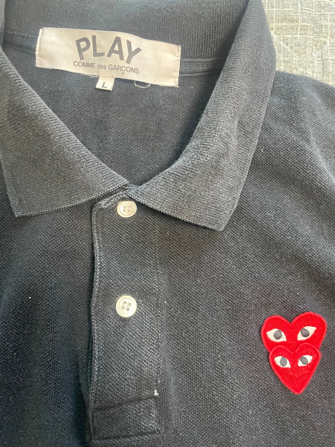 꼼데가르송 더블와팬 카라티 상품이미지2