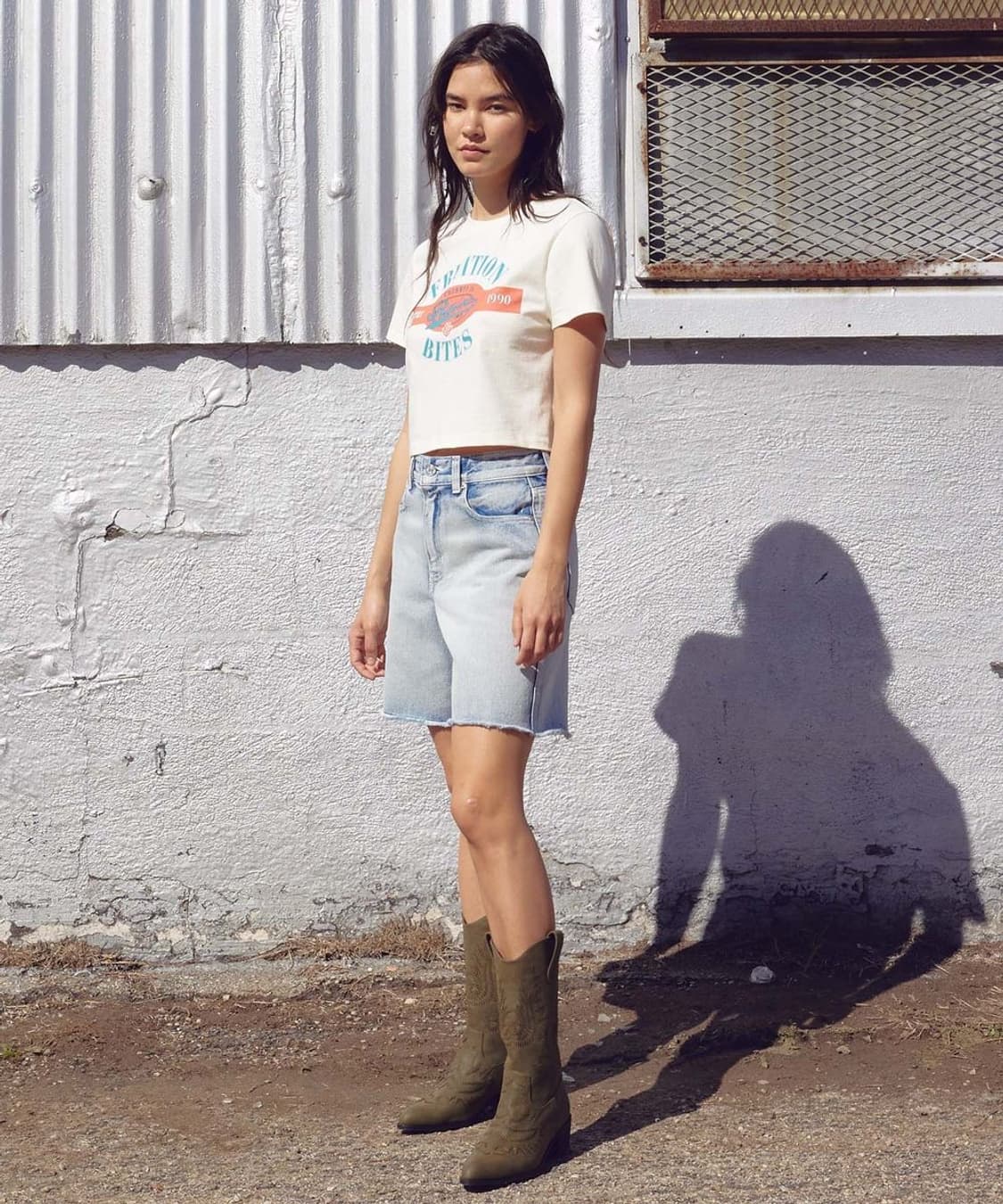 레이브 데님 버뮤다팬츠 Denim Short Pants 상품이미지4