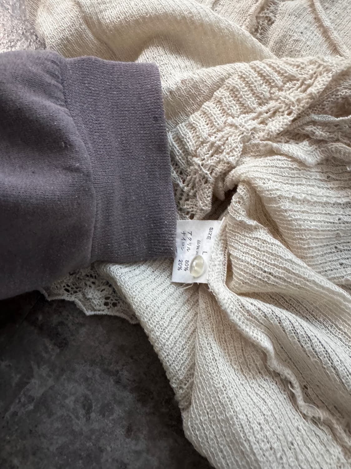 리본 타이 넥 레이스 가디건 상품이미지5