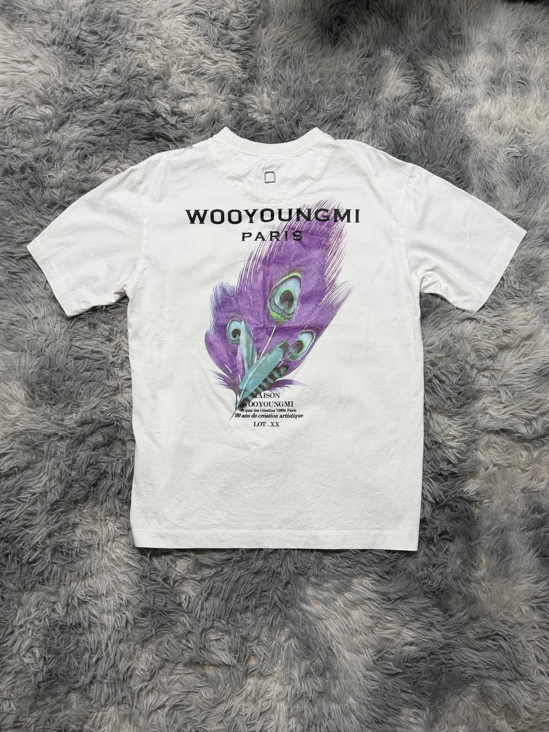 우영미 깃털 백로고 반팔티 상품이미지1