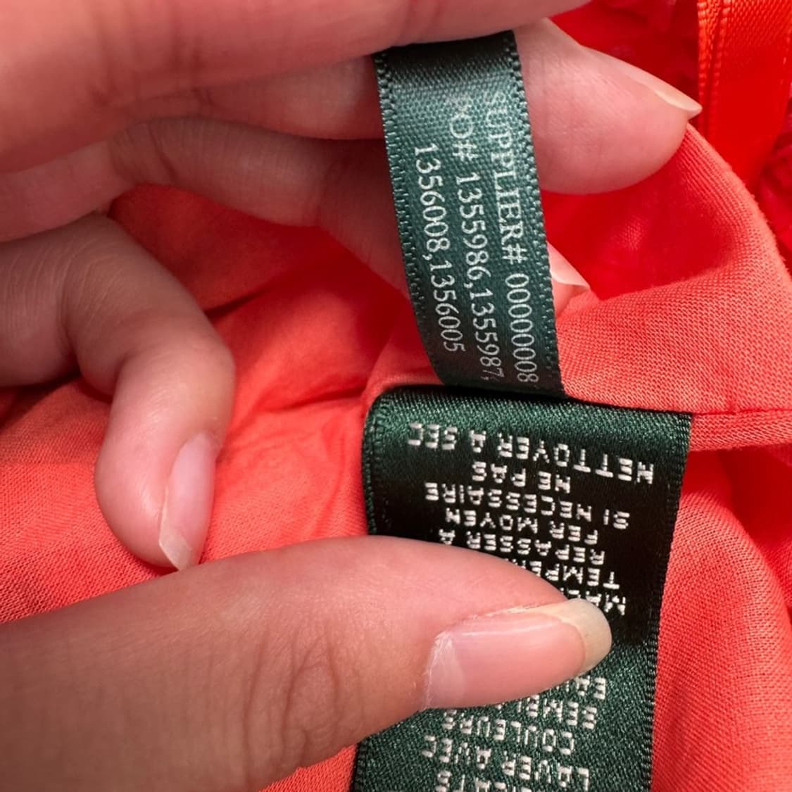LAUREN RALPH LAUREN 레드 페이즐리 주름 스커트 상품이미지5