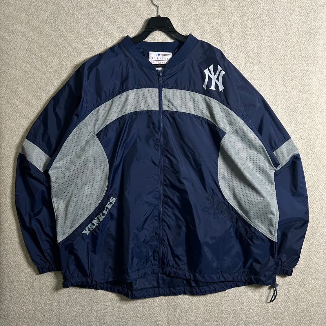 (XL) 90s 퓨마MLB 뉴욕양키스 빅로고 바람막이 자켓 상품이미지1