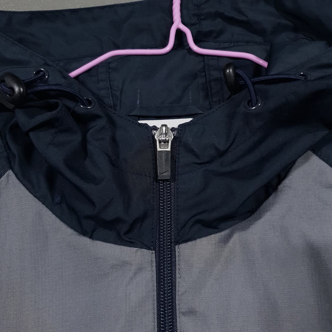 실측 XL) 나이키 00s 올드스툴 배색 스우시 후드 바람막이 자켓 윈드 상품이미지6