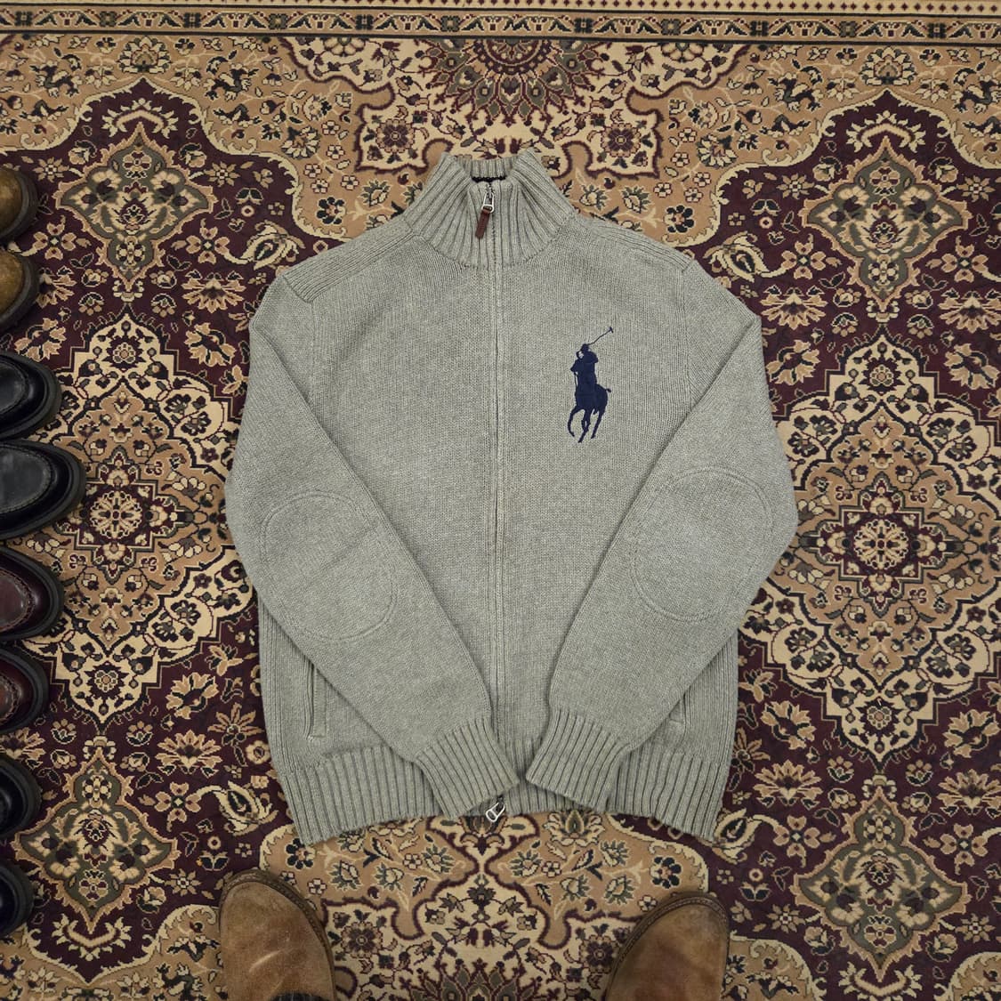 폴로 빅포니 니트집업 m 상품이미지1