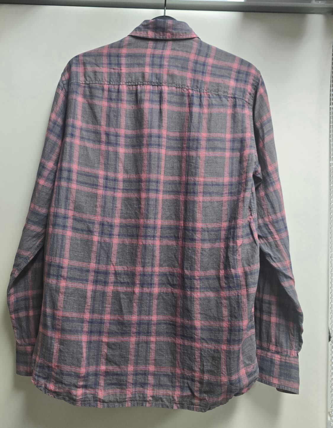 버커루 린넨 체크 셔츠 L 상품이미지3