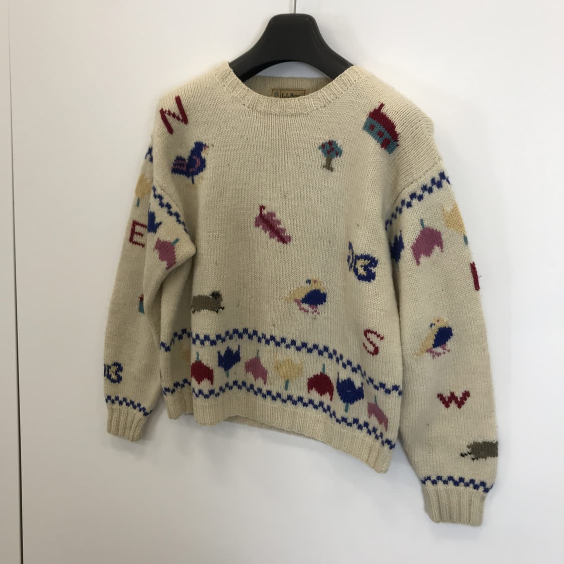 엘엘빈 LLBEAN 80-90s 패턴 니트 [여성L] 상품이미지2