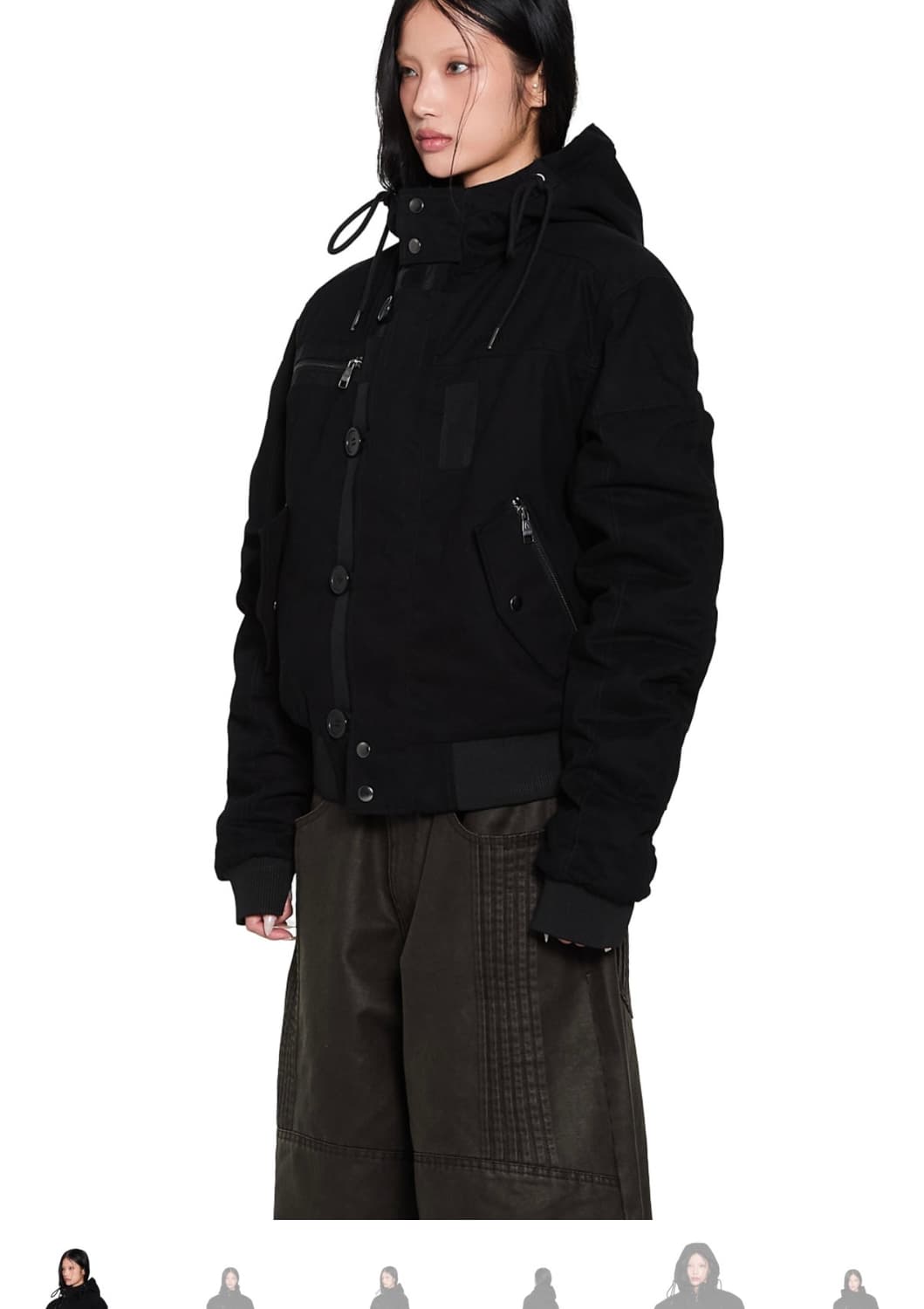 공홈품절) Button Placket Cotton Ma-1 Jacket 상품이미지2