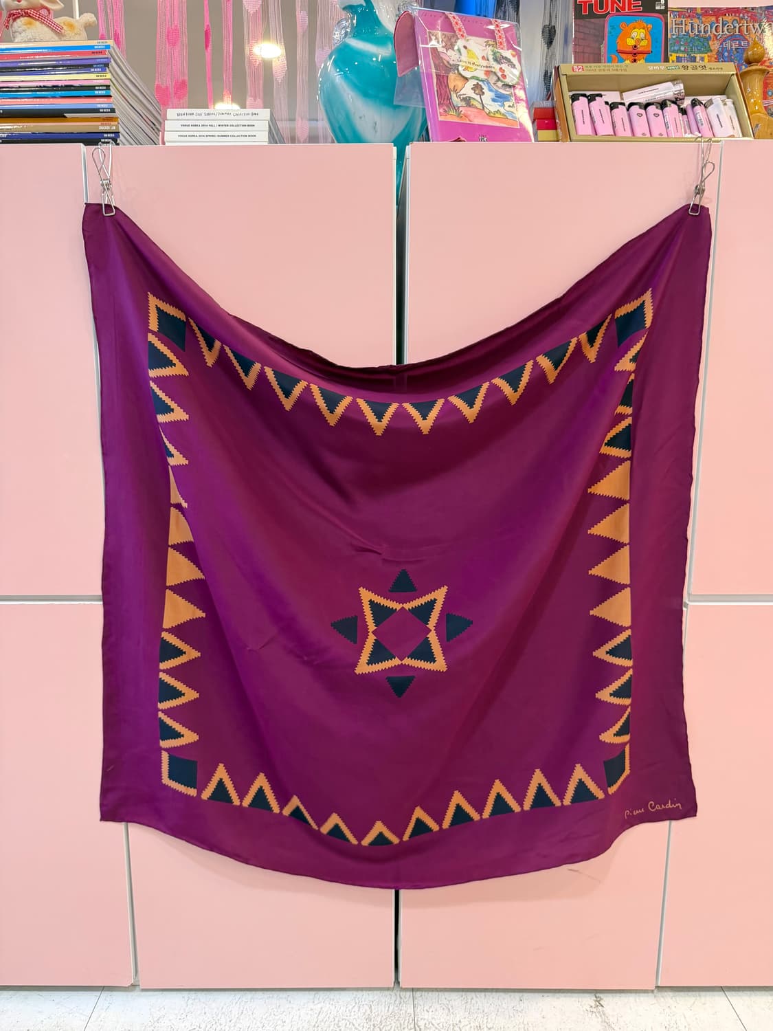 빈티지 기하학 패턴 스카프 상품이미지4