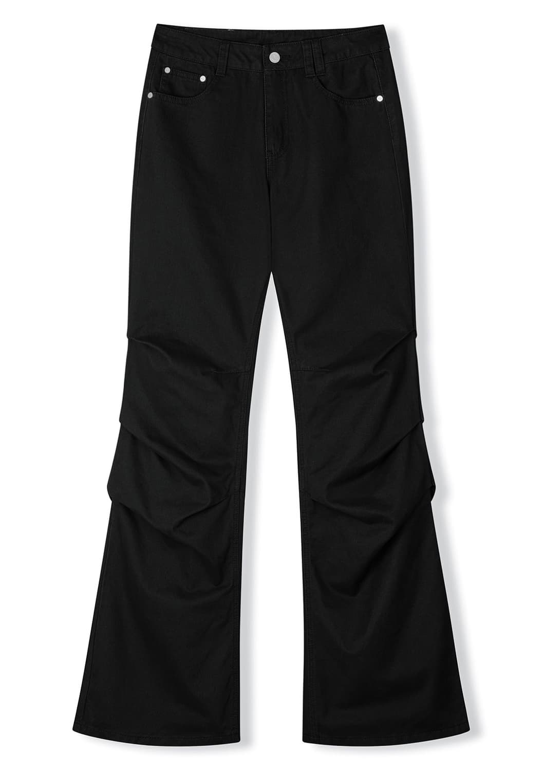 데케트우먼 플레어 셔링 팬츠 부츠컷 바지 교환 상품이미지2