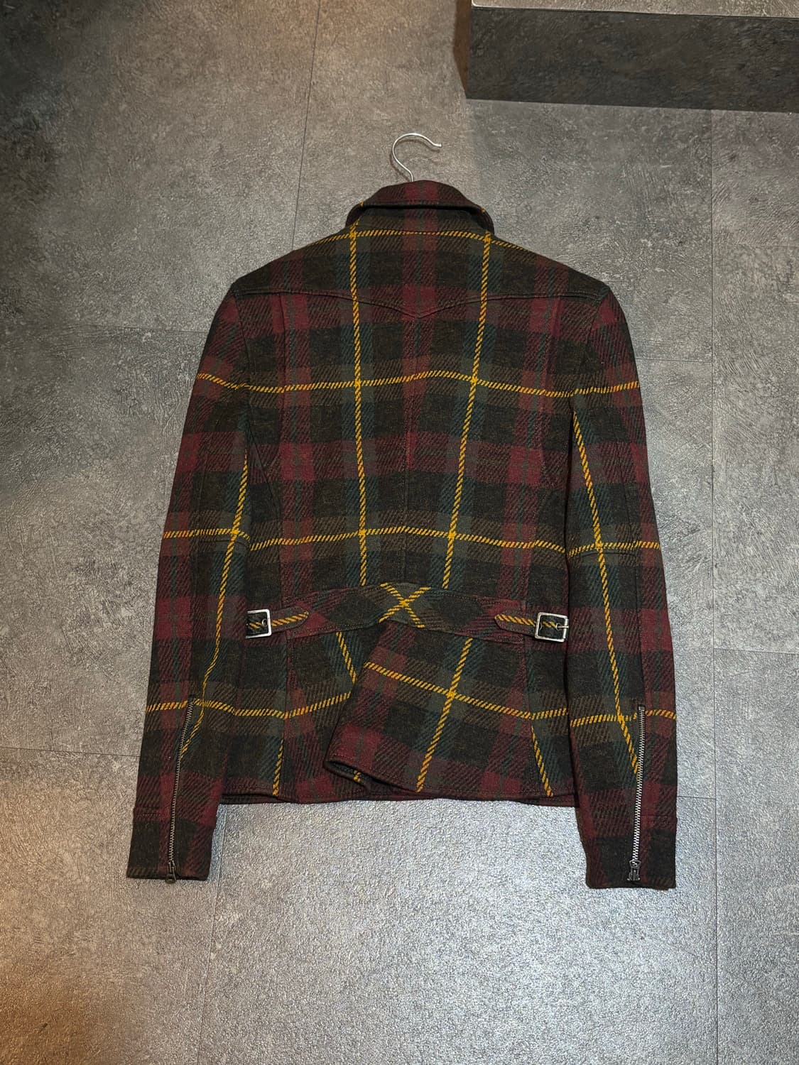 폴로 랄프로렌 여성 빈티지 체크 자켓 울100% S사이즈 상품이미지3