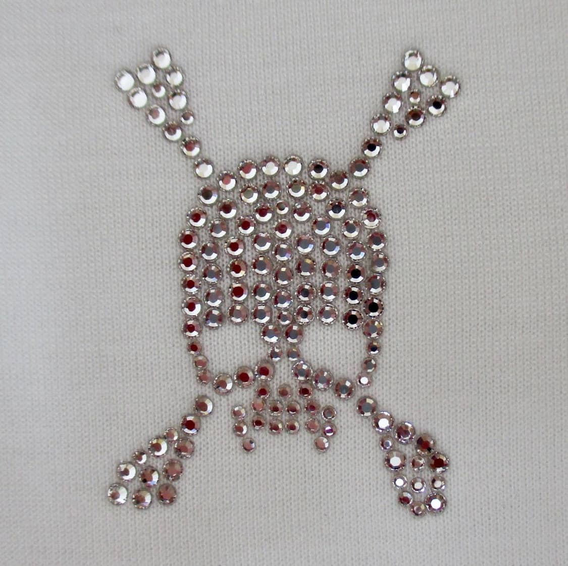 Roen 스컬 크리스탈 티셔츠 y2k 상품이미지4