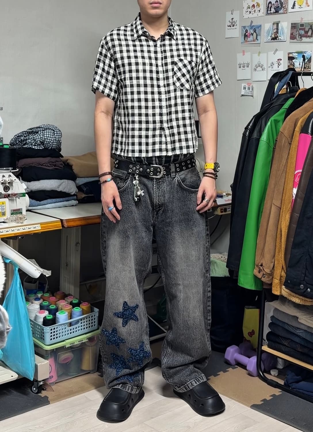 Rework star baggy jeans 상품이미지1
