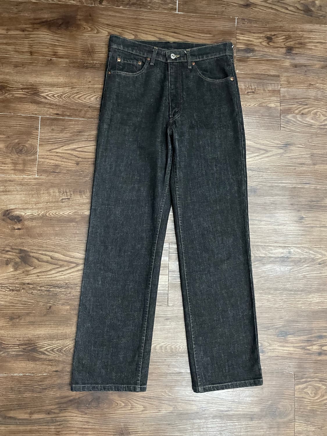 90년대 일본 리바이스 503 흑청 데님 팬츠 블랙진 상품이미지2