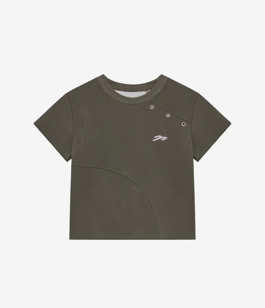 탄산마그네슘 절개 아일렛 티셔츠 상품이미지3