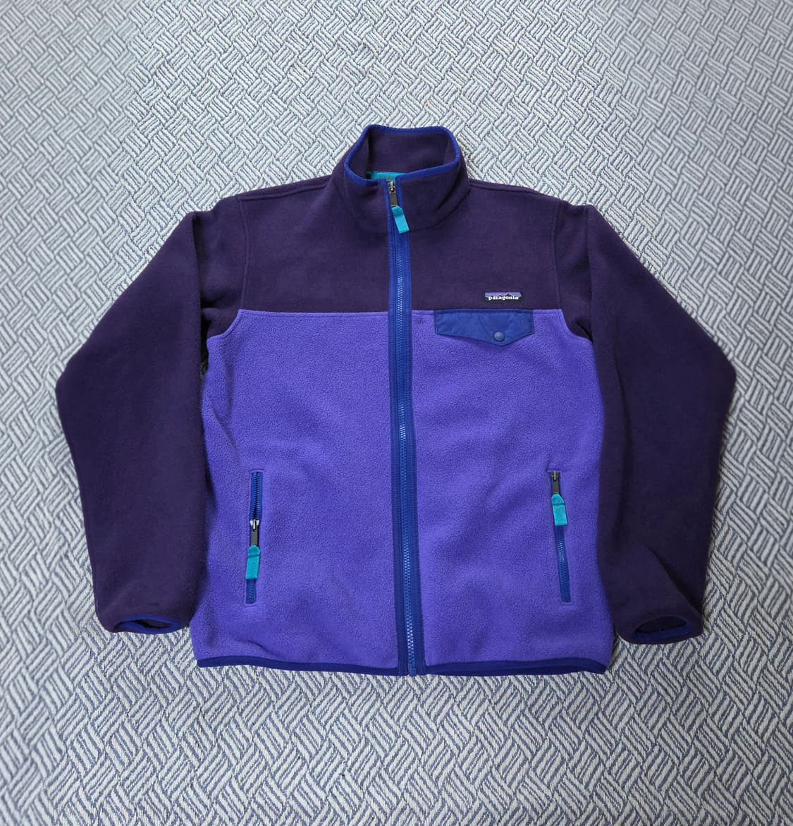 (S/ 55)파타고니아 퍼플 신칠라 풀집업 플리스 자켓 상품이미지1