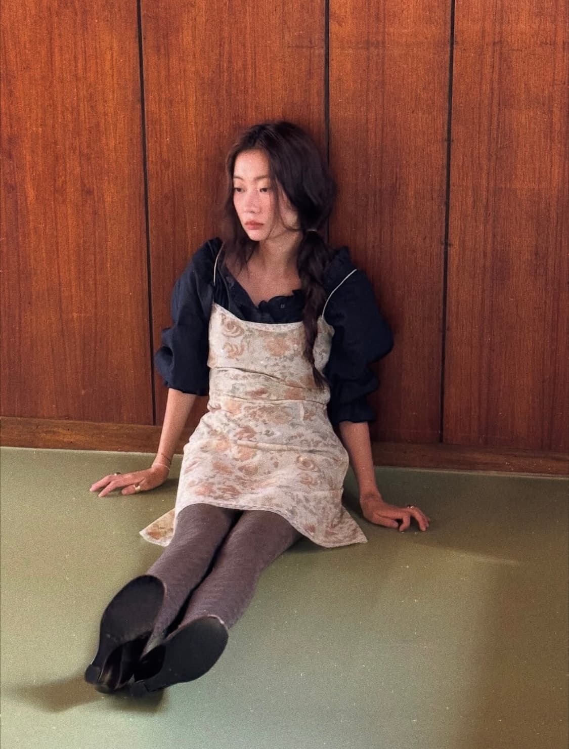 VIA 비아플레인 민주 플로럴 미니 원피스 상품이미지1