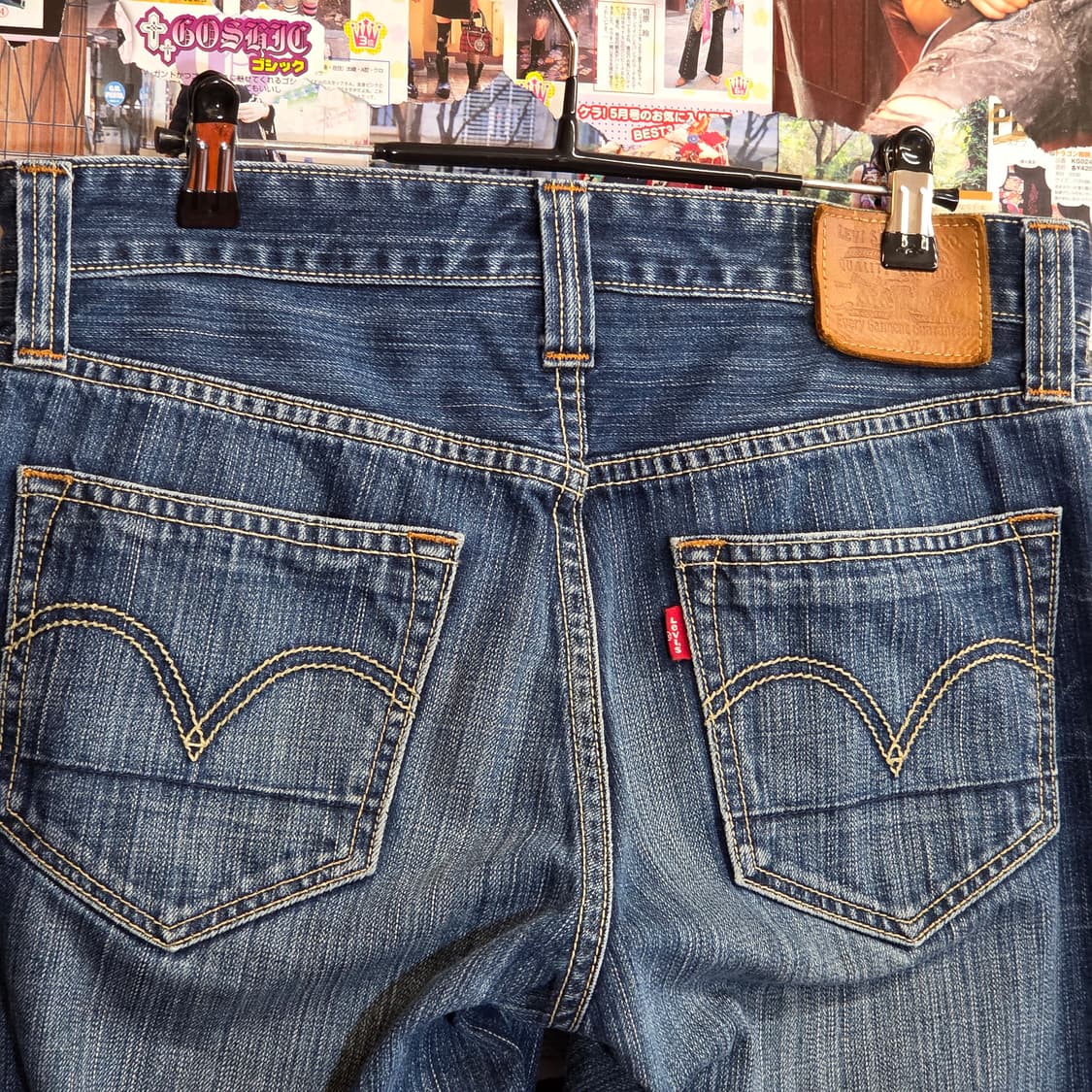 리바이스 523 워싱 데님 팬츠 상품이미지3