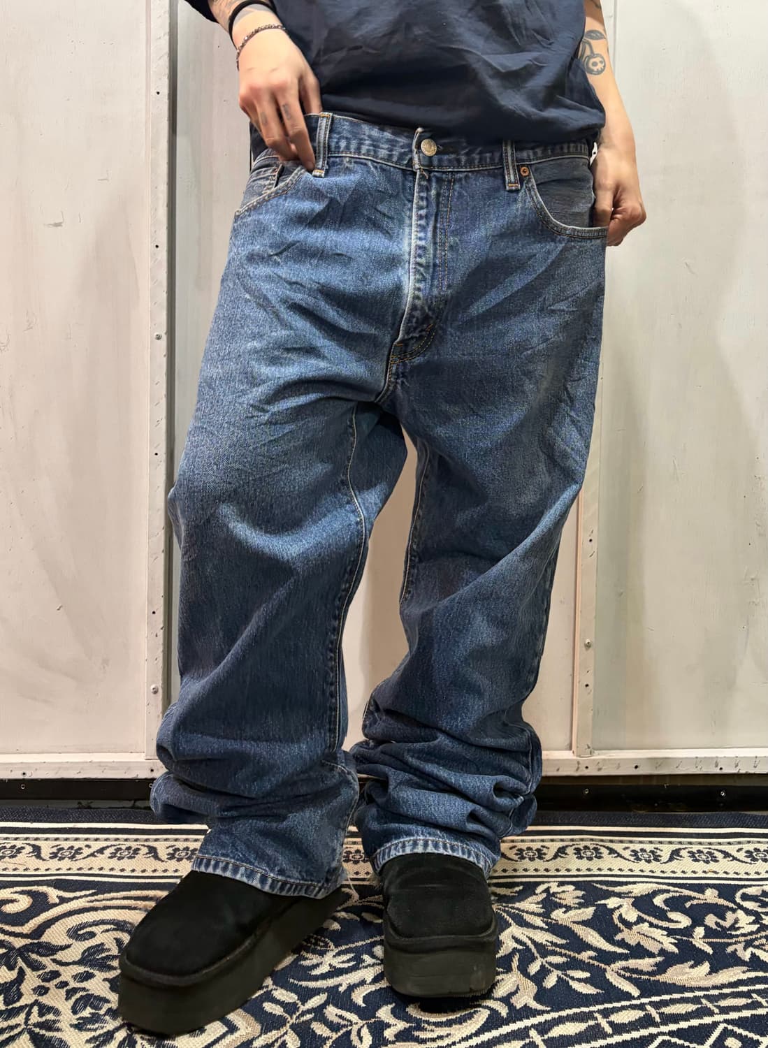90s LEVIS 517 denim boots cut pants 상품이미지2