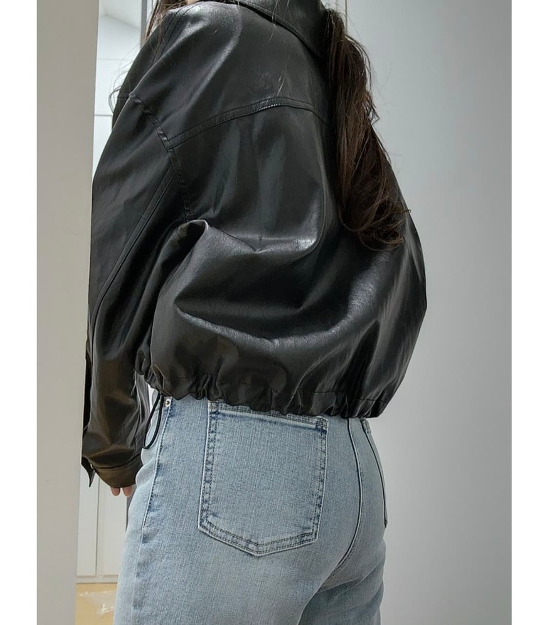 브플먼트 레더 자켓 상품이미지5