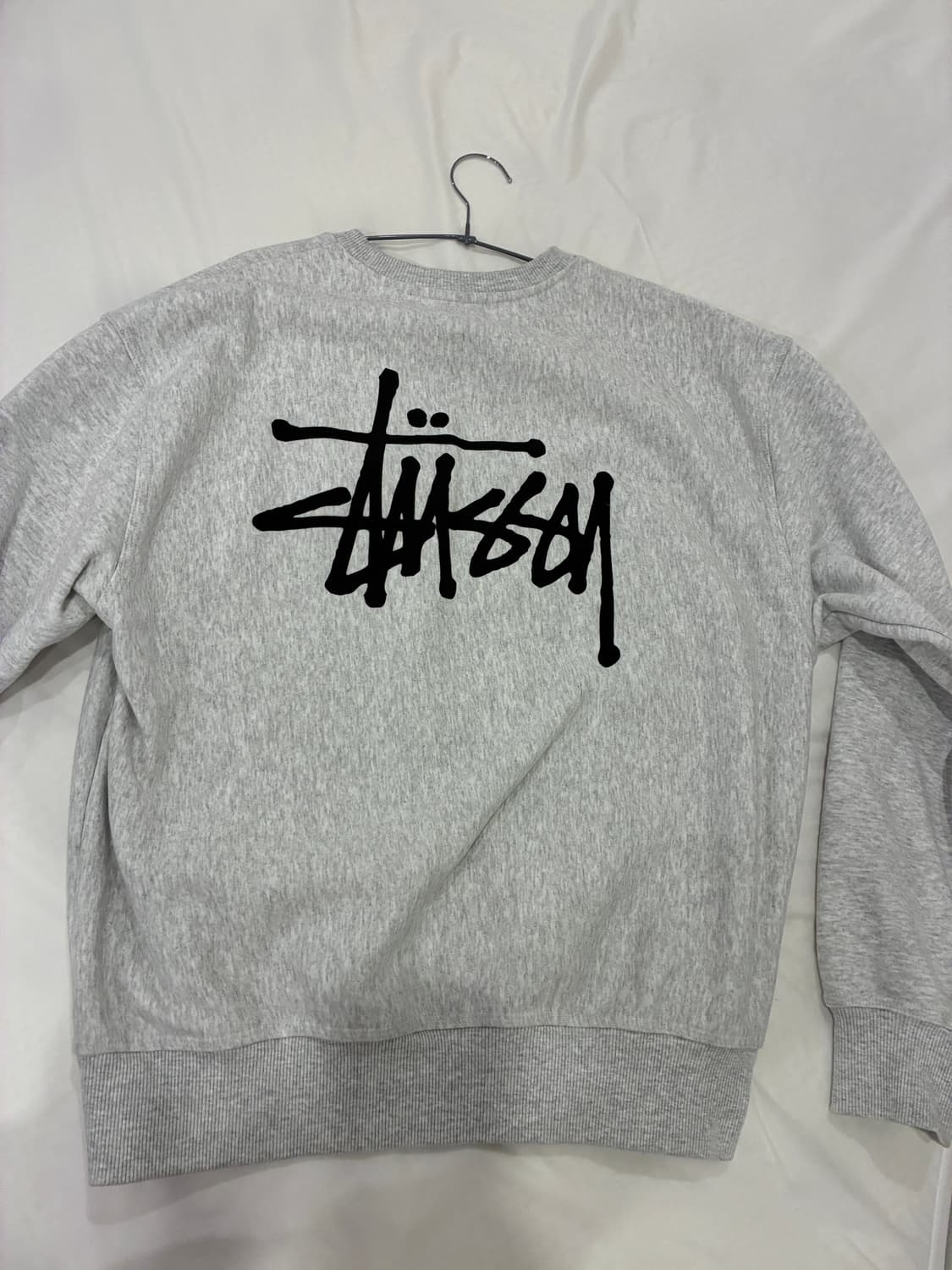 스투시 베이직 크루넥 맨투맨 애쉬 헤더 상품이미지4