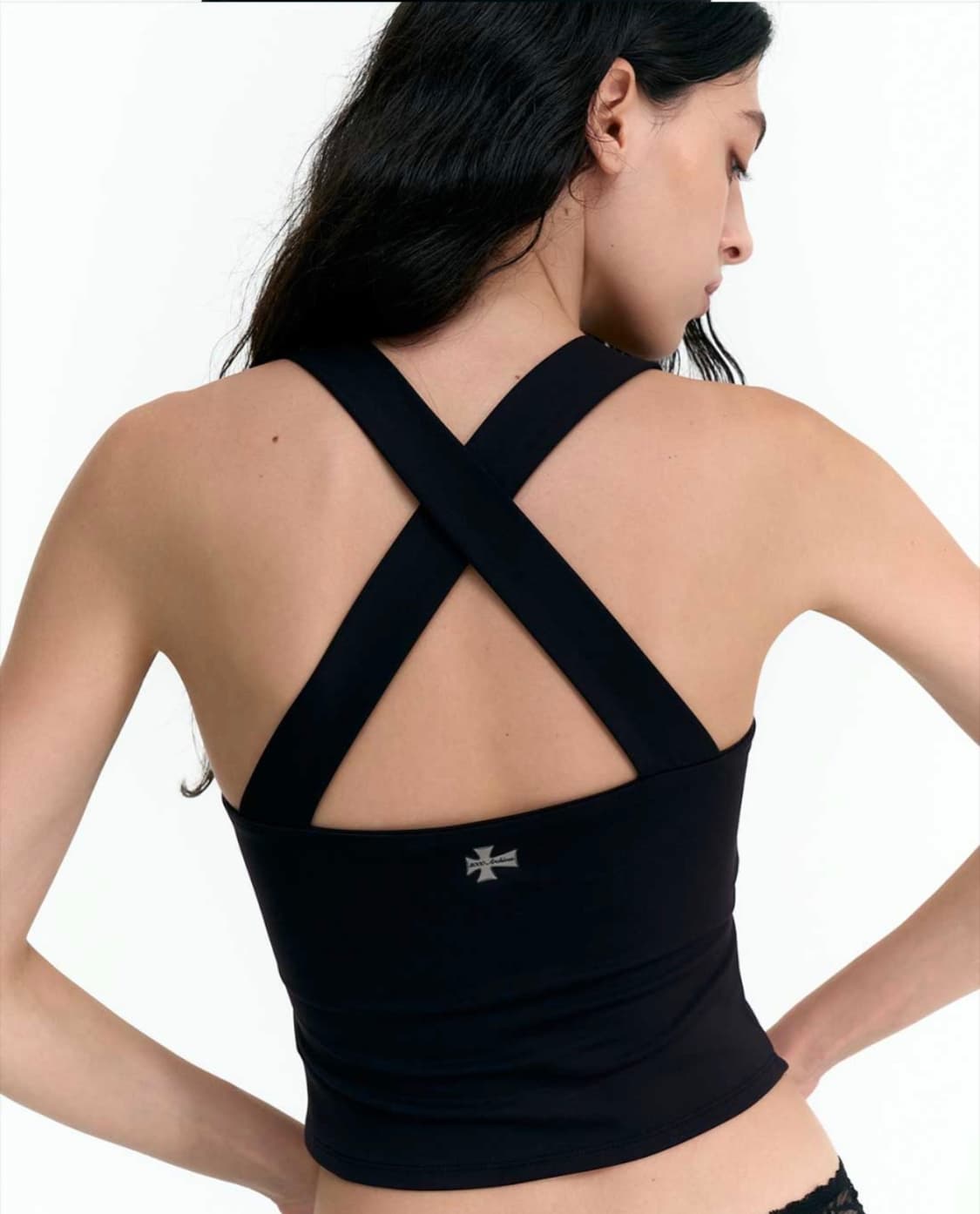 2000아카이브스 CONTOUR CROSS BACK TANK BLACK 상품이미지2
