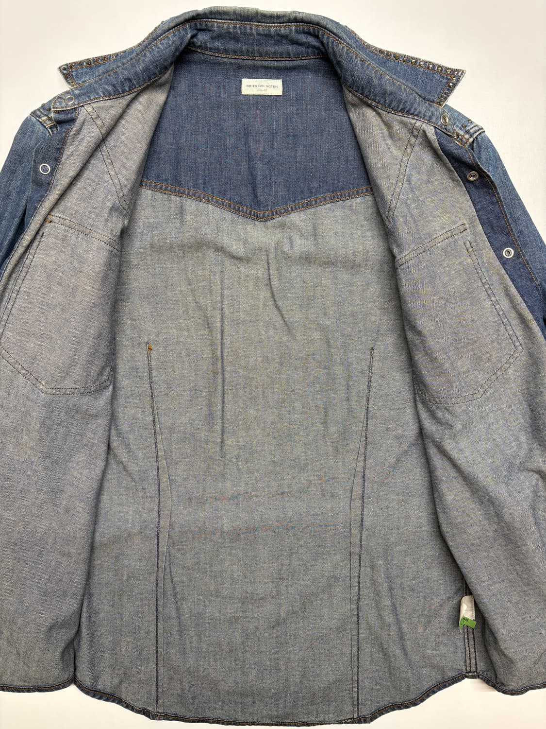 드리스반노튼 데님 웨스턴 셔츠 상품이미지4