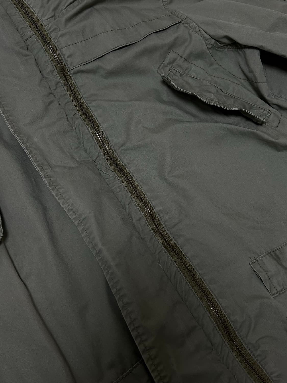 밀리터리 카키 풀집업 후드 멀티 포켓자켓 상품이미지4