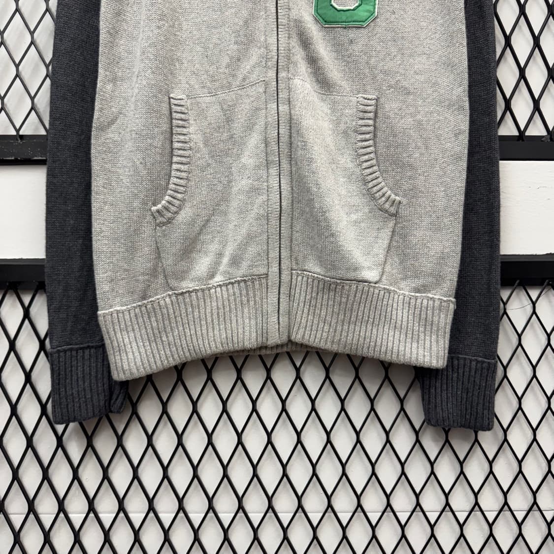 00s 아베크롬비 자켓 전면 피치 로고 디테일 니트 집업 상품이미지4