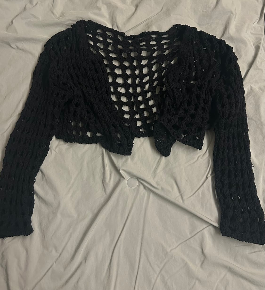 펑크 나시 그물 가디건 상품이미지4