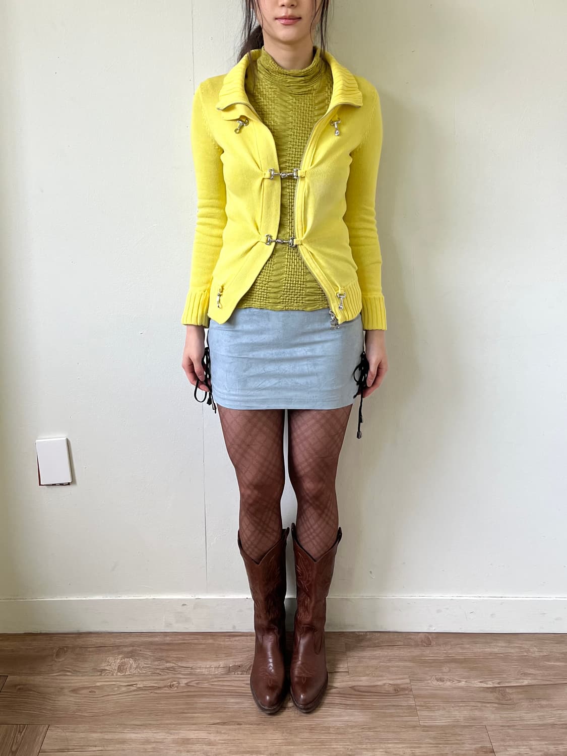 Andy 벨벳 로브 스커트 상품이미지8