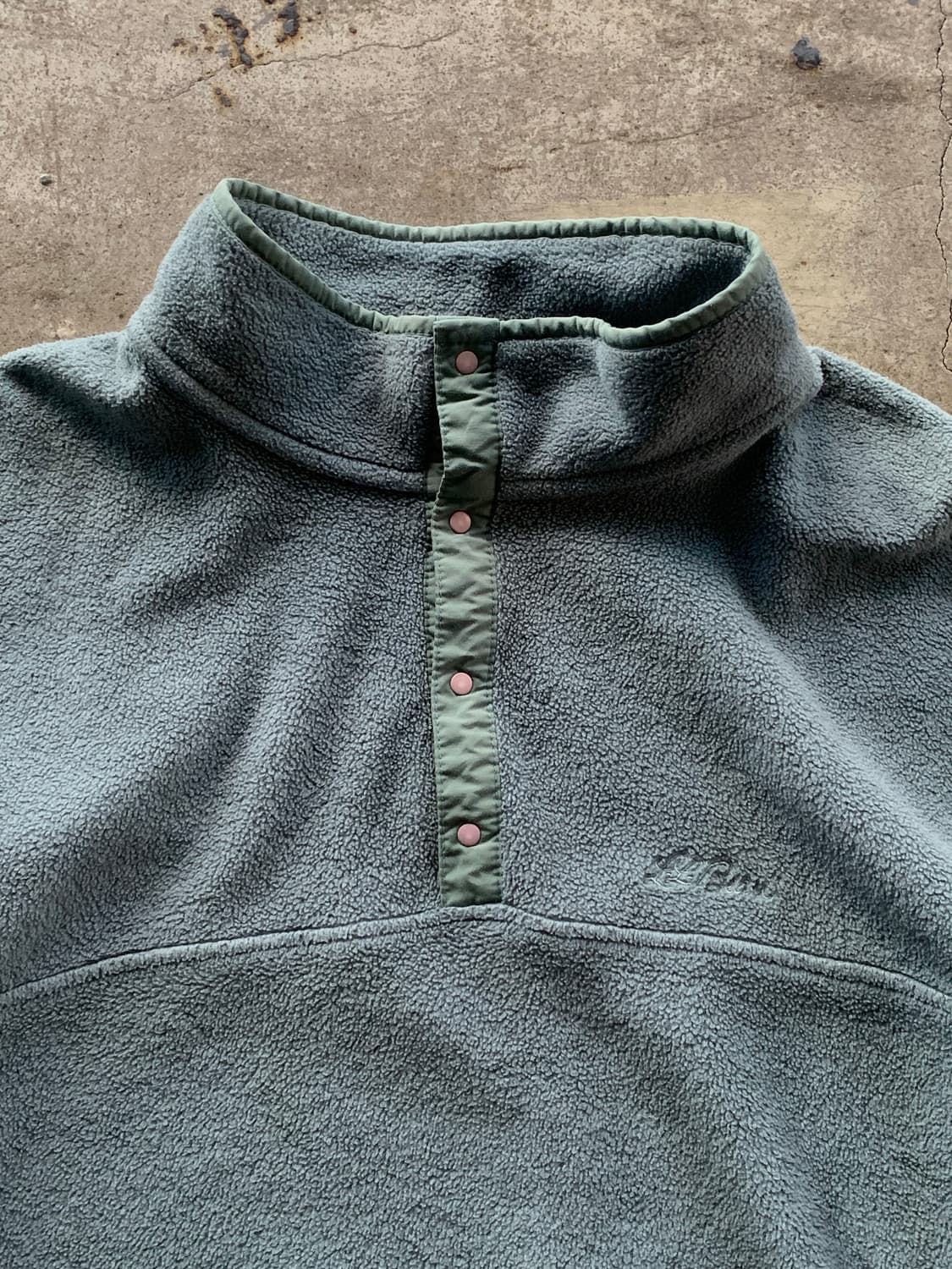 90s 엘엘빈 플리스 스냅 풀오버 상품이미지2