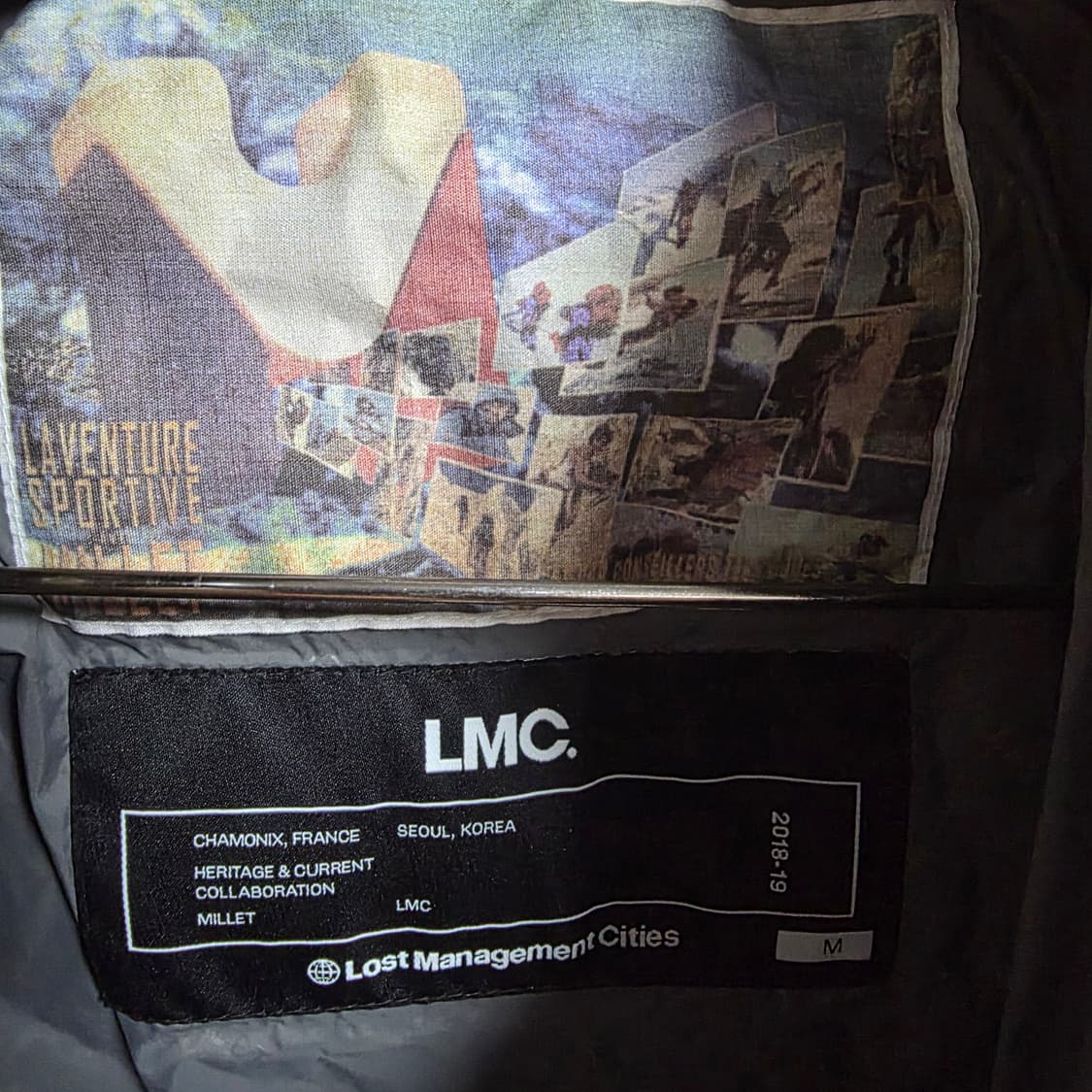 [M] LMC x 밀레 콜라보 광택 푸퍼 패딩 블랙 (1 상품이미지4