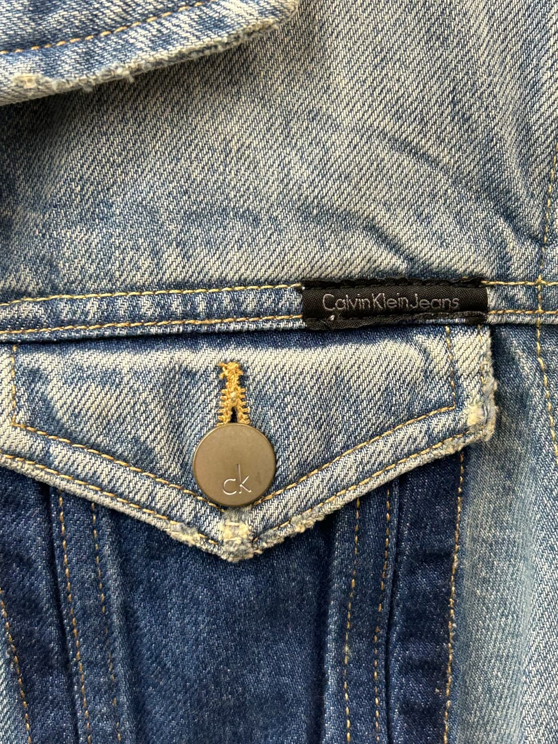 캘빈클라인 데미지 청자켓 상품이미지9