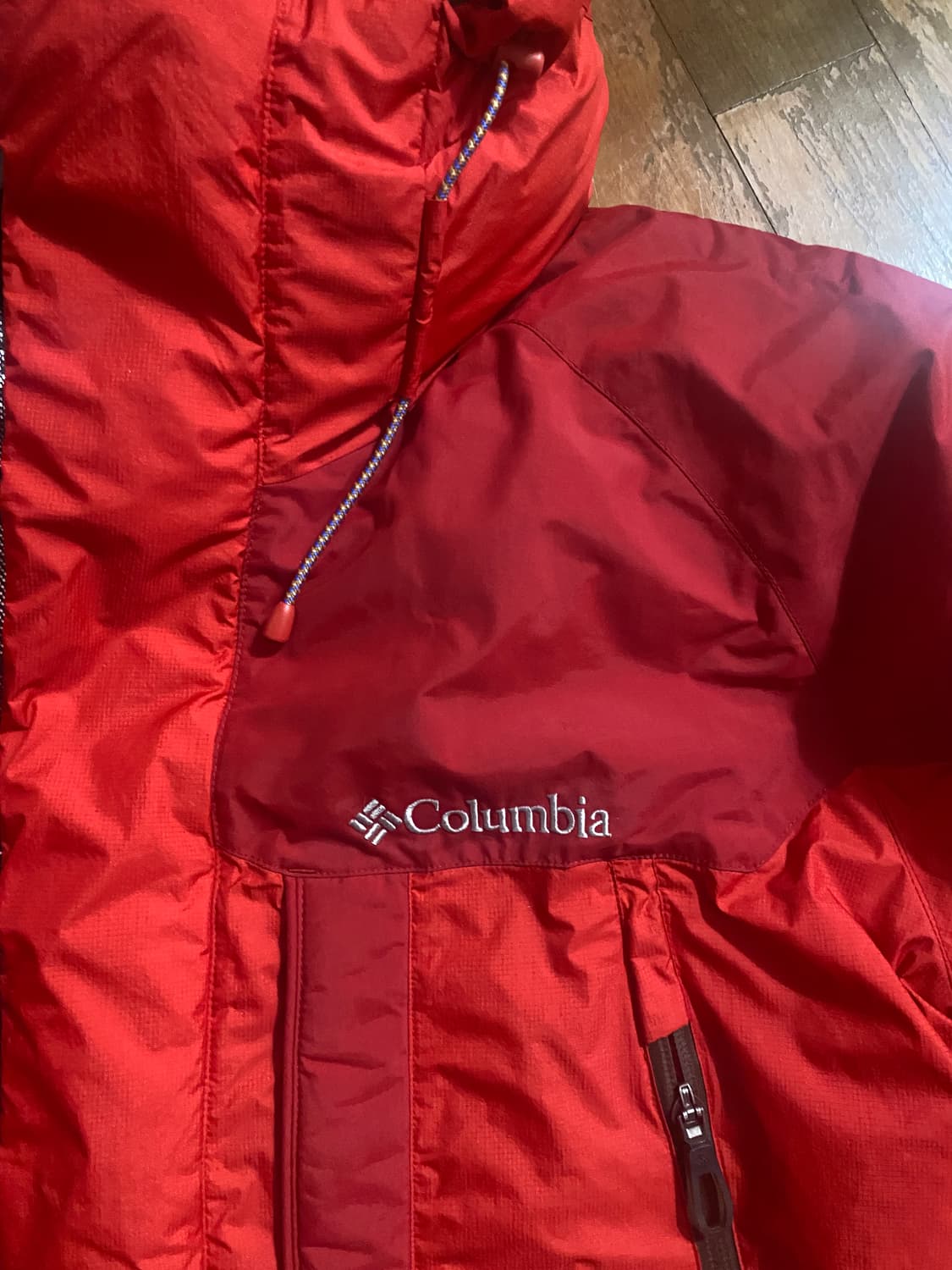 콜롬비아 옴니히트 대장급 다운 패딩 레드 L 상품이미지3