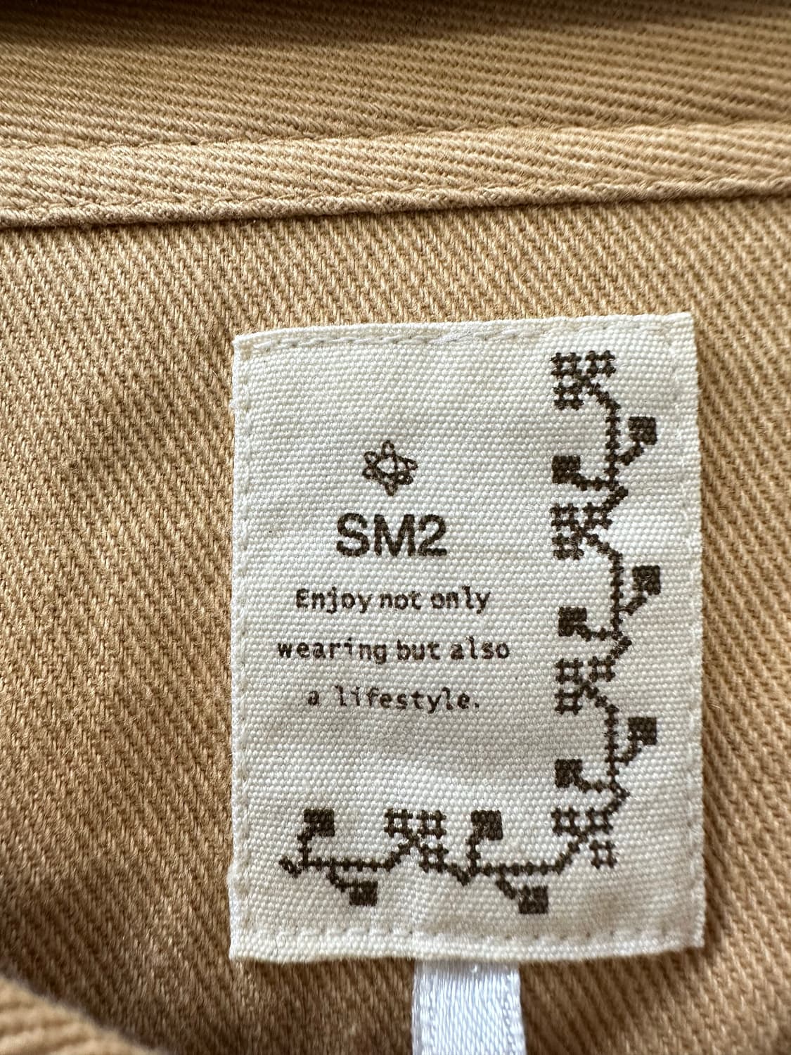 일본빈티지 SM2 사만사모스 코튼 100% 둥근카라 코트 자켓 상품이미지2