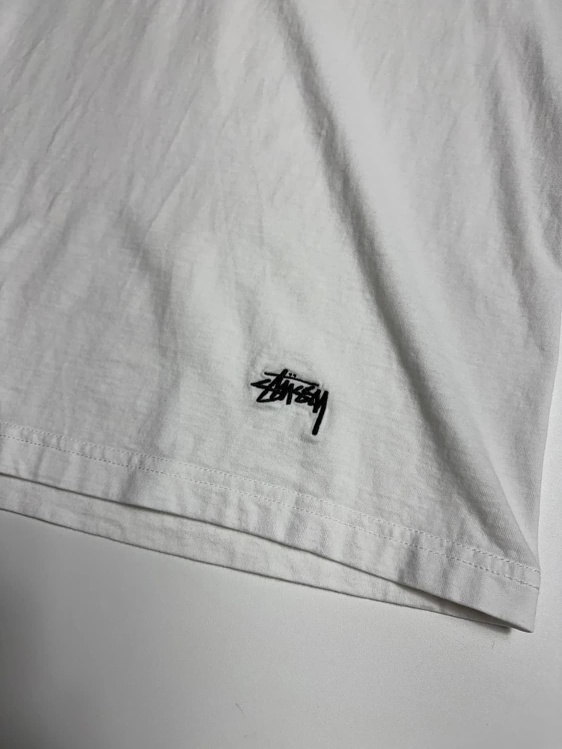 스투시 STUSSY 화이트 언더셔츠 반팔 티셔츠 R1494 상품이미지4